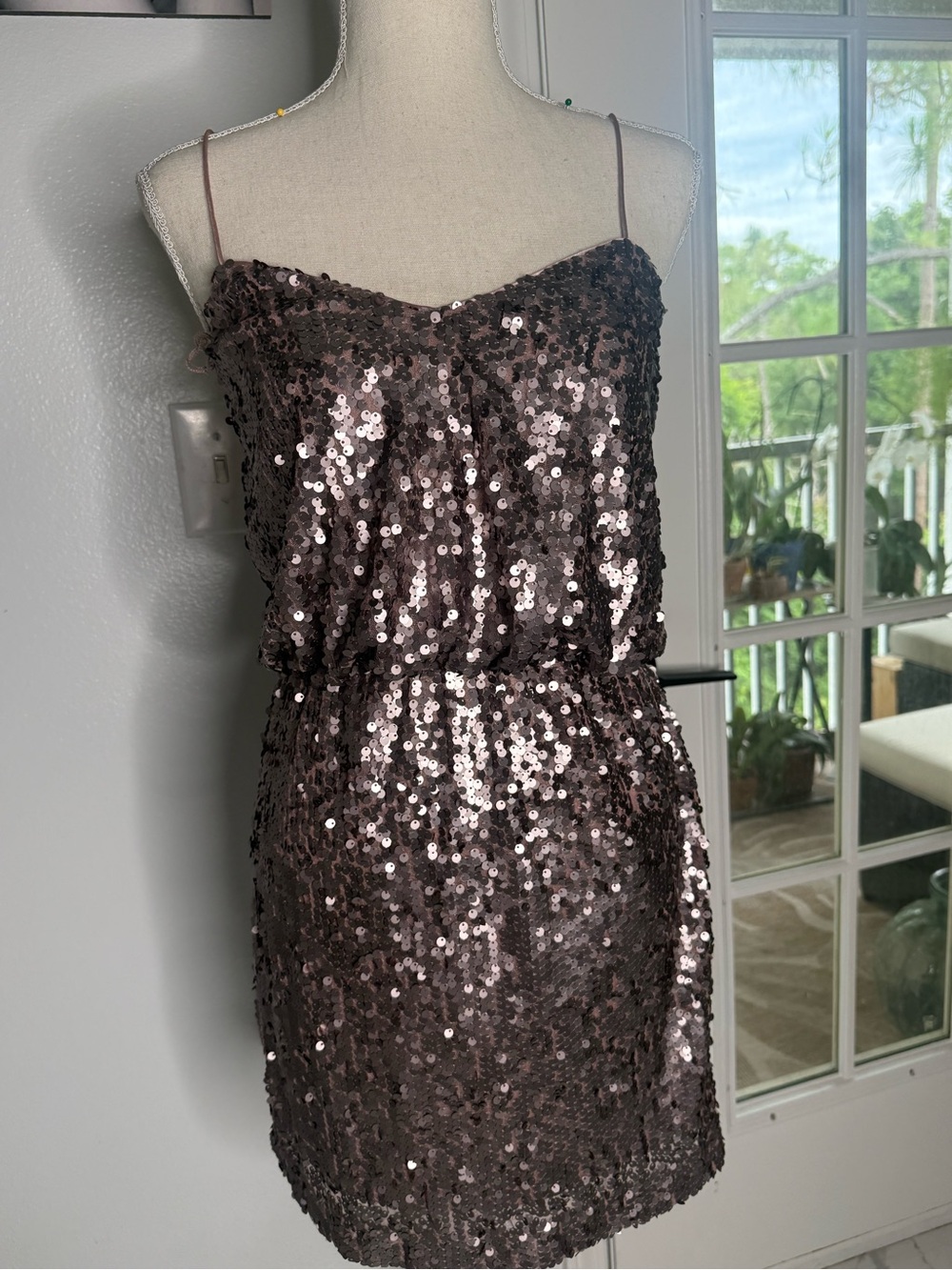Aiden Sequin Spaghetti Strap Mini Dress